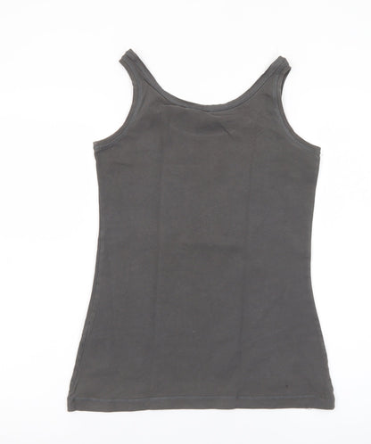 Sandwich Women's Grey Cotton Elastane Tank Top Size S
