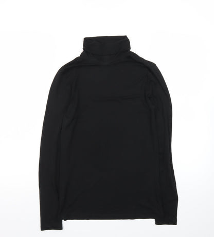 Heatgen Women's Black Roll Neck Long Sleeve Thermal Top Size 14