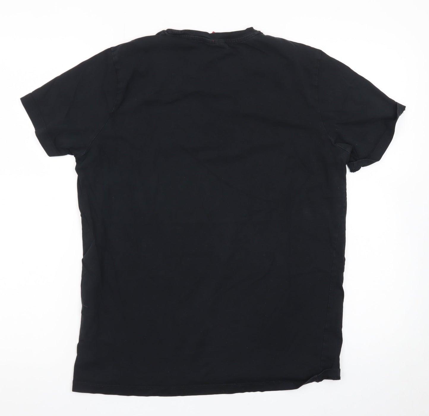 Hugo Boss Men's Black Cotton Crew Neck Short Sleeve T-Shirt M