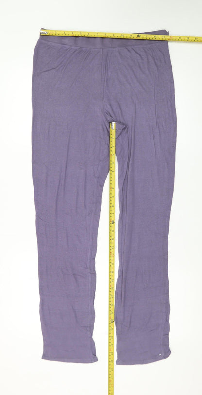 Calvin Klein Womens Purple Modal Leggings M Soft Stretch Lounge Trousers