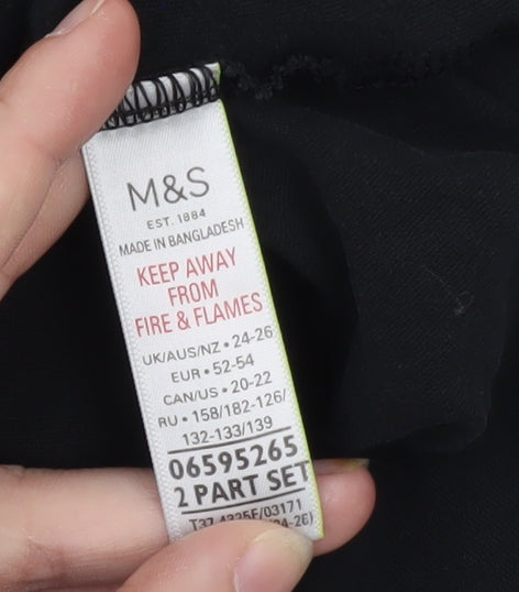 Marks and Spencer Women’s Black Sleeveless Blouse Size 24 Plus