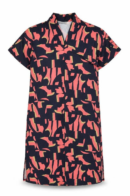 Fransa Women’s Multicoloured Geometric Shift Dress Size M