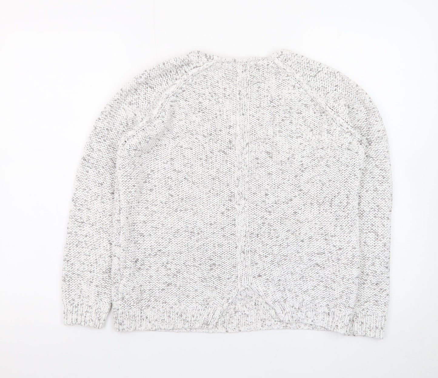 Marks and Spencer Women’s Grey V-Neck Knit Jumper Size 14