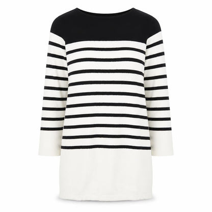Marks & Spencer Women Black White Stripe Shift Dress Size 10