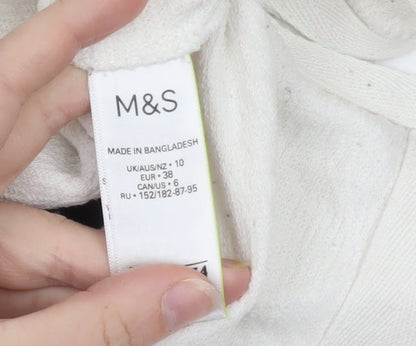 Marks and Spencer Women Black White Stripe Shift Dress Size 10