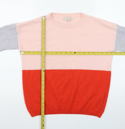 Hobbs Women’s Multicoloured Cashmere Crew Neck Jumper Medium