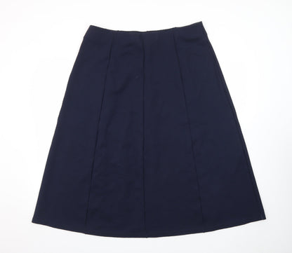 Crew Clothing Women Blue Size 18 A-Line Knee Length Skirt