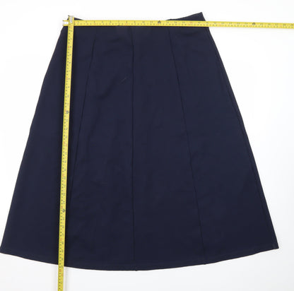 Crew Clothing Women Blue Size 18 A-Line Knee Length Skirt