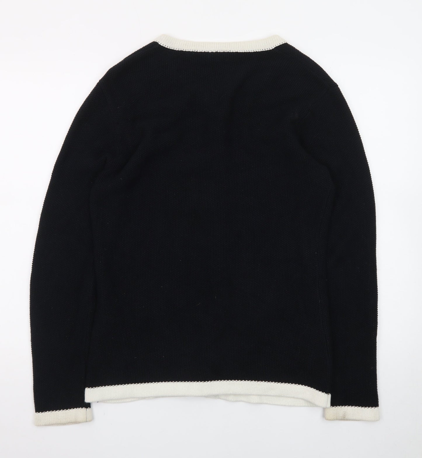 Cotswold Collections Women's Black Cotton Knit Cardigan M