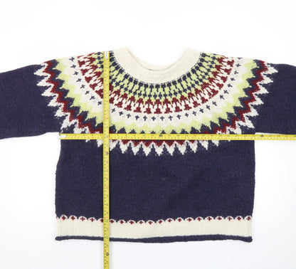 Izabel London Women’s Multicoloured Fair Isle Knit Jumper Size 16