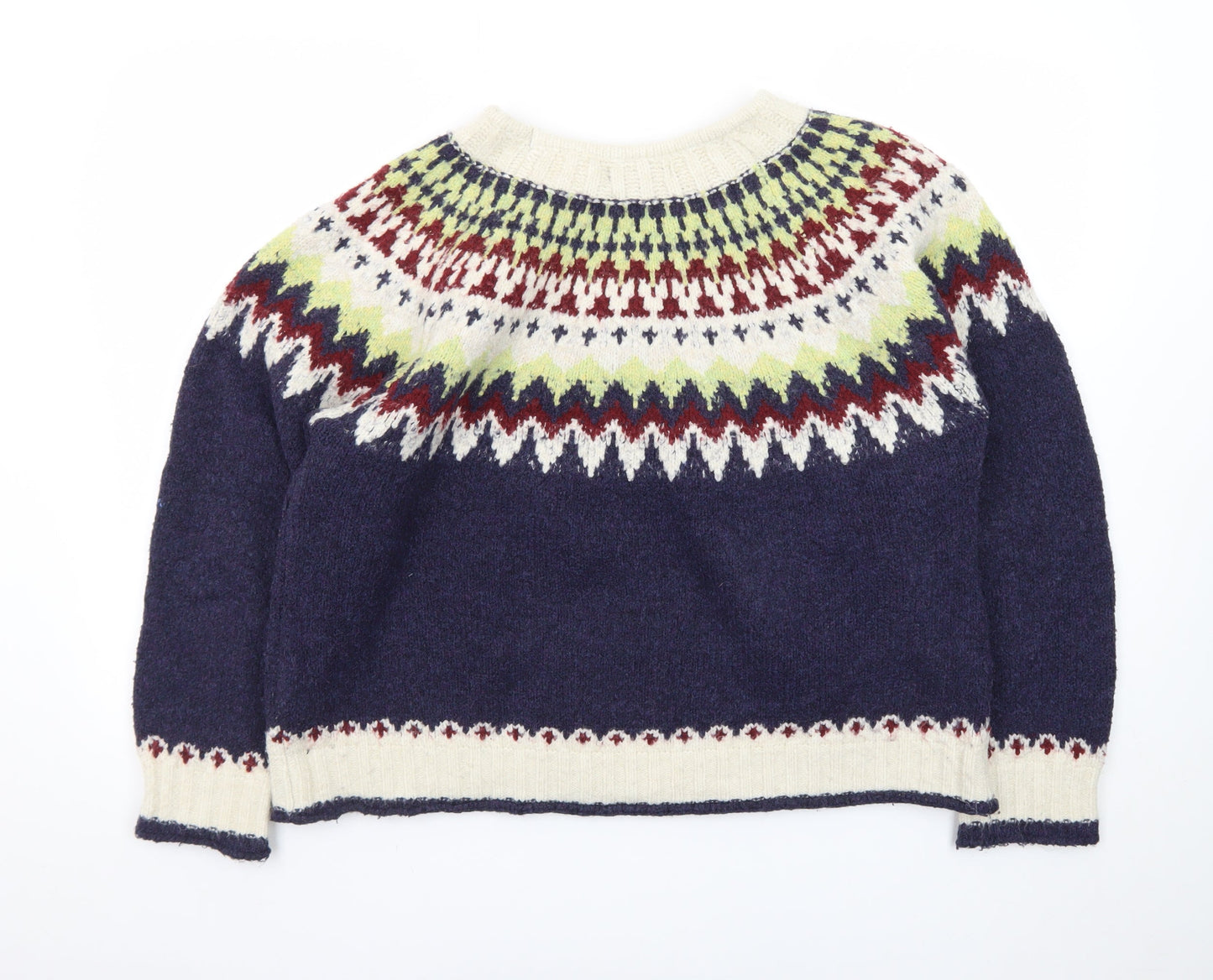 Izabel London Women’s Multicoloured Fair Isle Knit Jumper Size 16