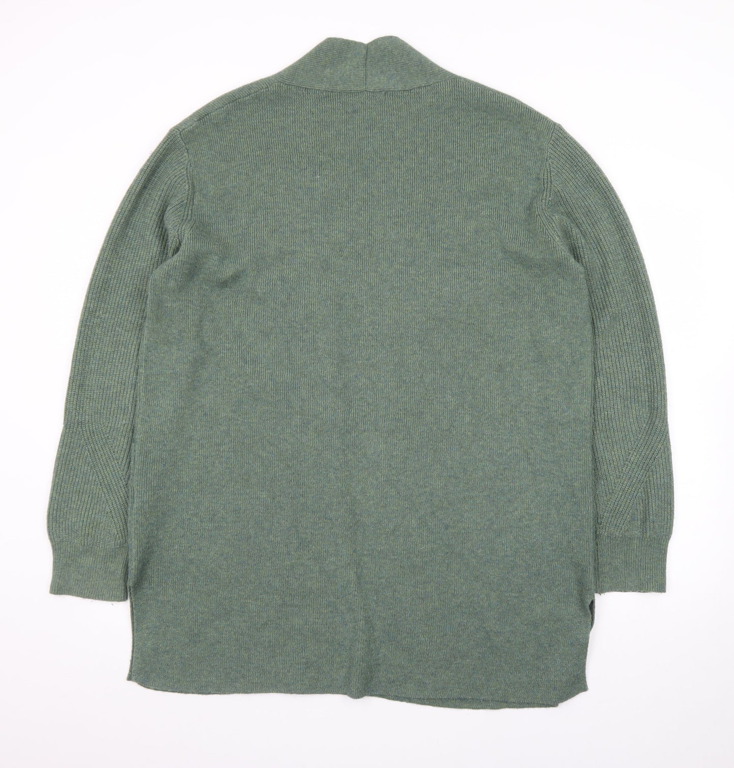 Marks and Spencer Women’s Green Long Knit Open Cardigan Size 16