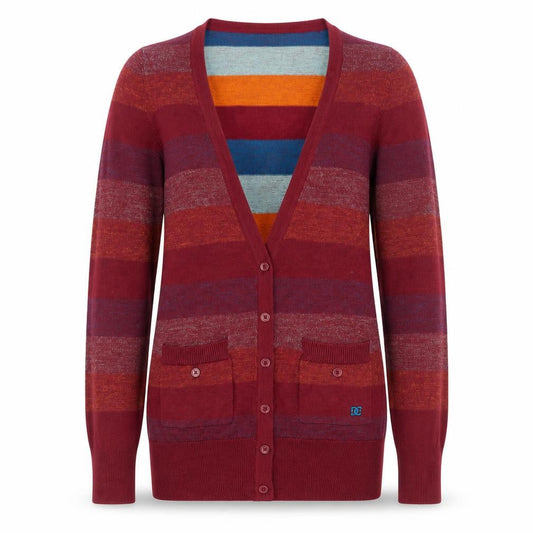DC Women’s Multicoloured Striped V-Neck Knit Cardigan Size S