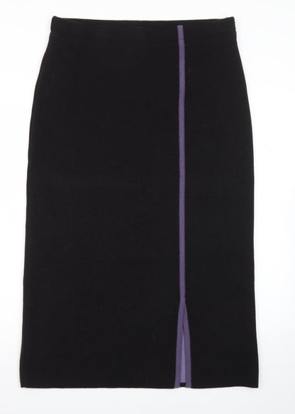 Emreco Womens Black Midi Pencil Skirt Size 16 Wool Blend Workwear