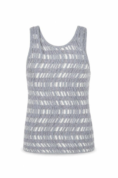 Collusion Women’s Grey Knit Striped Tank Top Size S