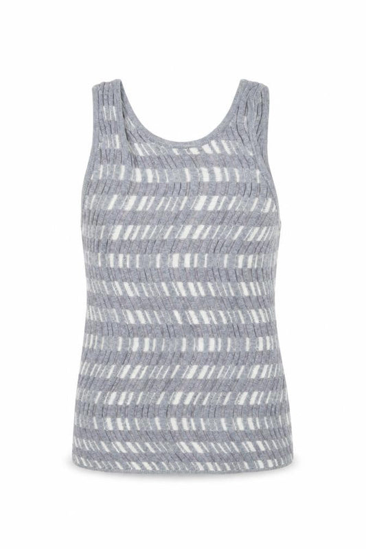 Collusion Women’s Grey Knit Striped Tank Top Size S
