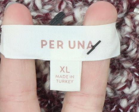 Marks and Spencer Per Una Mens Brown Chunky Knit XL Pullover Jumper