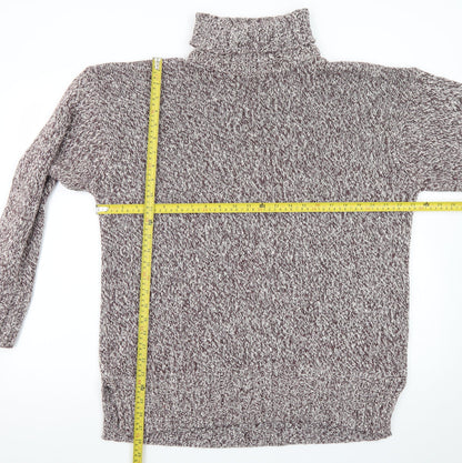 Marks and Spencer Women's Multicoloured Roll Neck Jumper Size 18