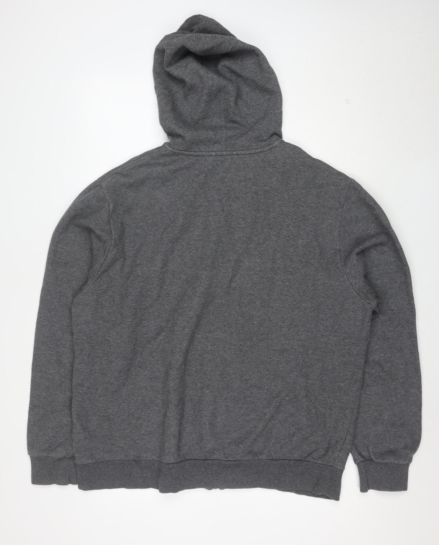 Puma Women Grey Full Zip Hoodie XL Cotton Blend Casual Sportswear