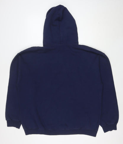 Jerzees Men's Blue XL Pullover Hoodie Lakeland Cavaliers Logo