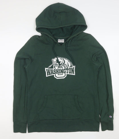 Champion Women's Green Washington Pullover Hoodie Size L