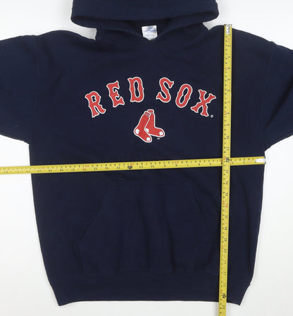 Gildan Heavy Blend Women's Navy Red Sox Pullover Hoodie Size M
