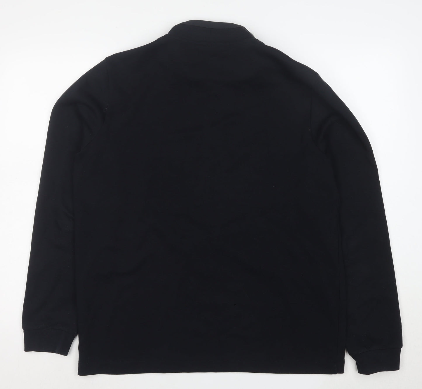 Marks and Spencer Autograph Men's Black L 1/2 Zip Fleece Sweatshirt