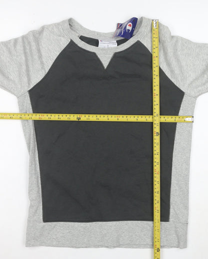 Champion Men's Grey Small Pullover Sweatshirt Regular Fit