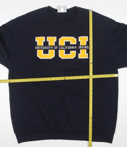 Champion Men's Blue XL Pullover Sweatshirt UCI Logo Crew Neck