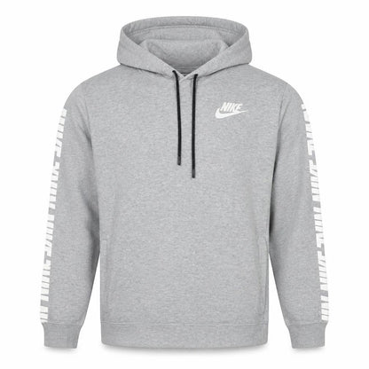 Nike Men's Grey Pullover Hoodie Size M Sportswear Logo Style