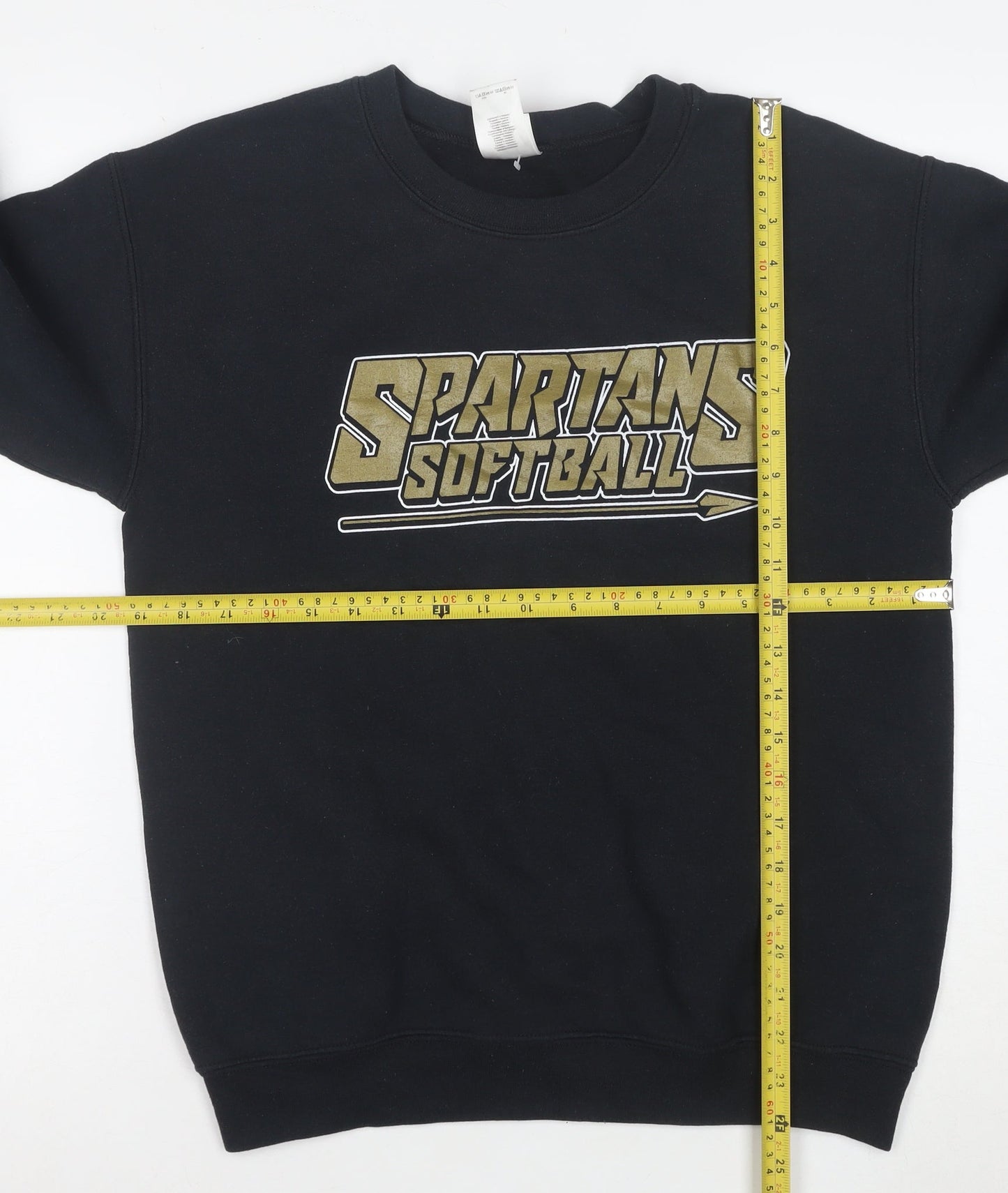 Gildan Men's Black Spartans Softball Sweatshirt Size S Pullover