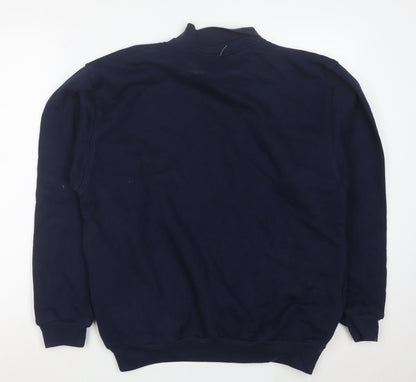 USTA Men's Blue Pullover Sweatshirt M Crew Neck Fleece Vintage