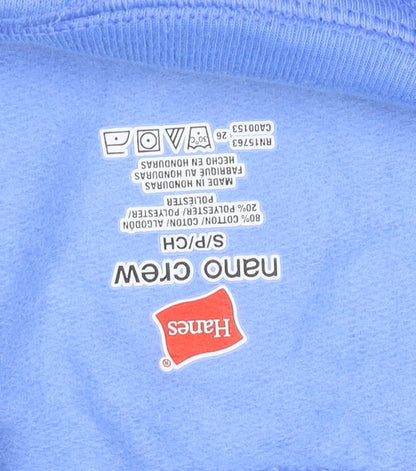 Hanes Men's Blue Pullover Crew Neck Sweatshirt Size S