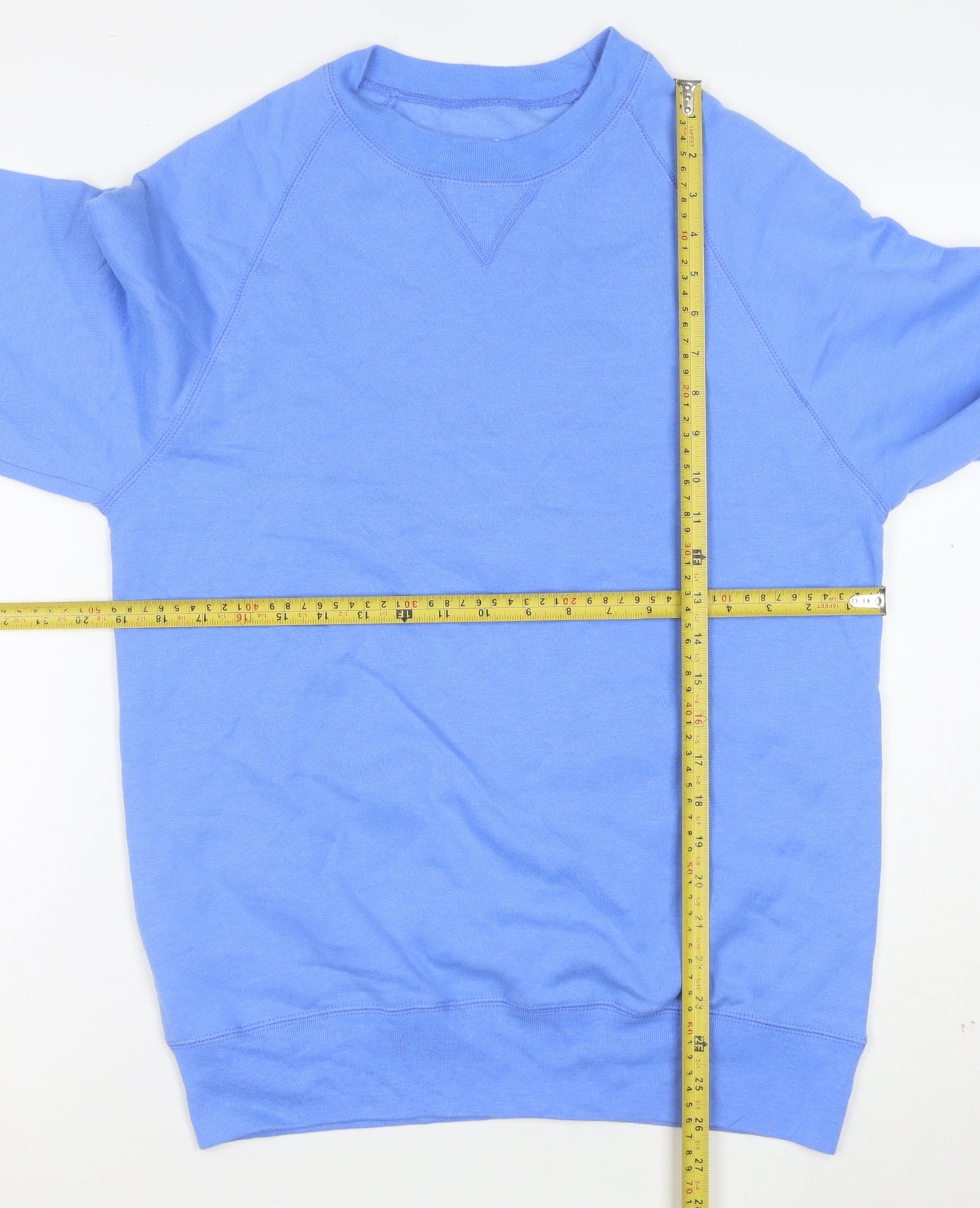 Hanes Men's Blue Pullover Crew Neck Sweatshirt Size S