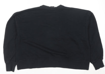 Nike Womens Black L Crew Neck Pullover Sweatshirt
