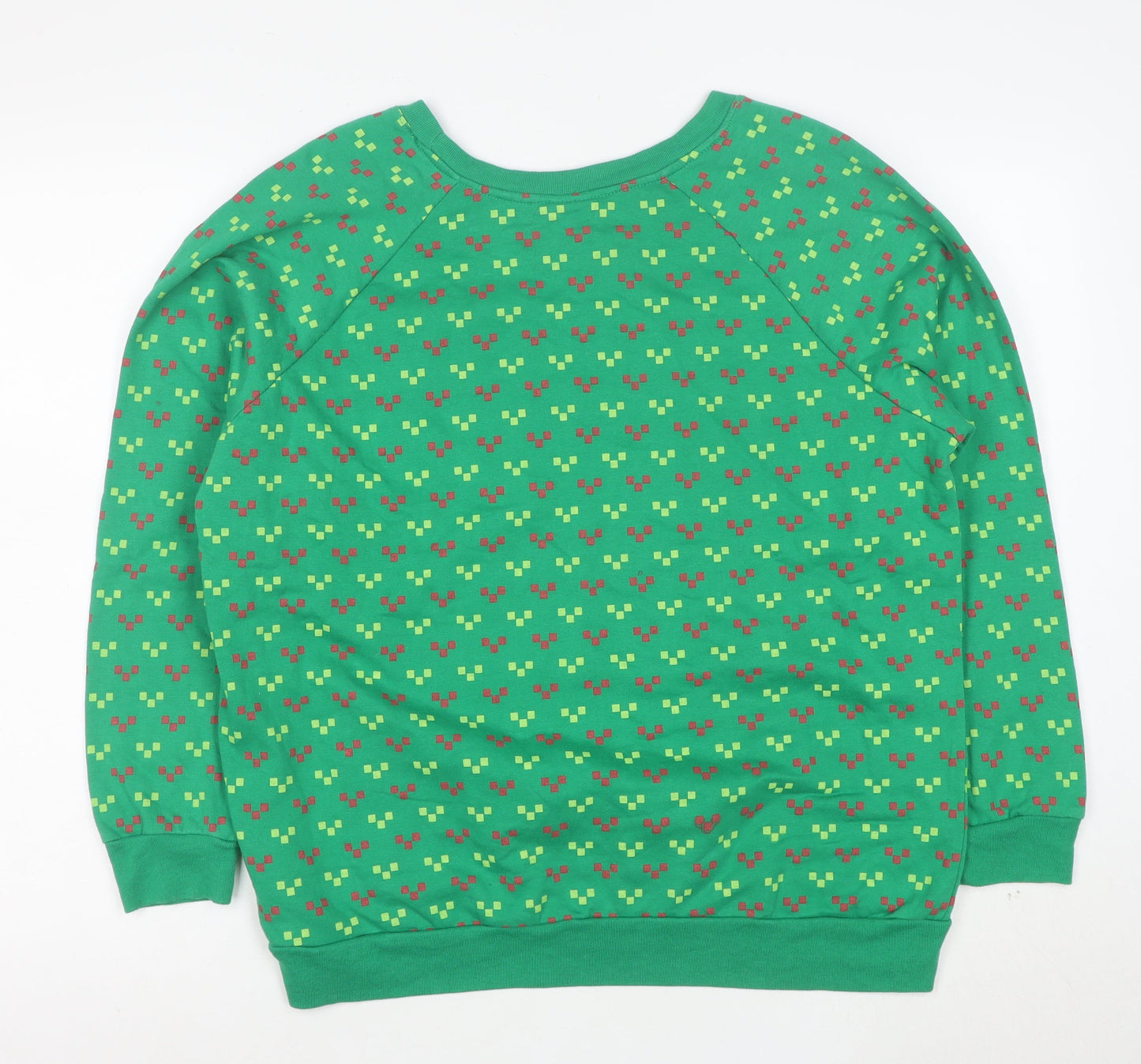 Nickelodeon Boys Green Teenage Mutant Ninja Turtles Christmas Sweatshirt XL 15-17 Years