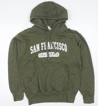 Smart Mens Green San Francisco Pullover Hoodie Size L