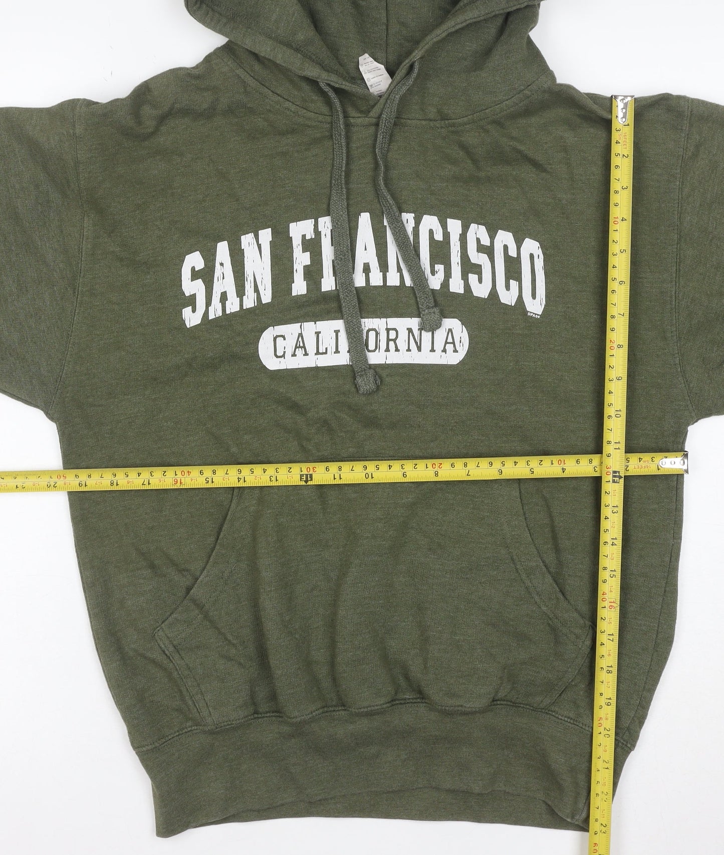 Smart Mens Green San Francisco Pullover Hoodie Size L