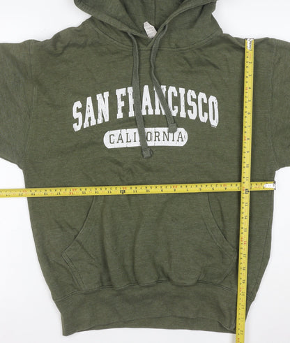 Smart Mens Green San Francisco Pullover Hoodie Size L