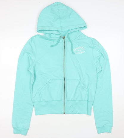 Dickies Women Mint Green Full Zip Hoodie XXL Cotton Blend