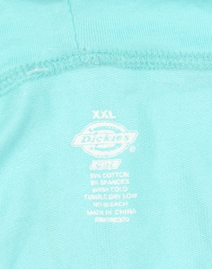 Dickies Women Mint Green Full Zip Hoodie XXL Cotton Blend