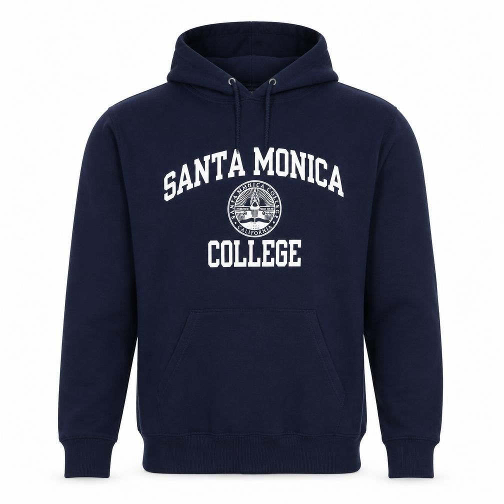 Jerzees Men's Blue Santa Monica College Pullover Hoodie Medium