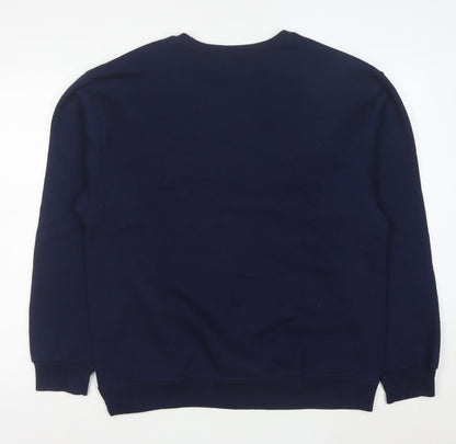 Fruit of the Loom Men's Navy Blue L Pullover Crew Neck Sweatshirt