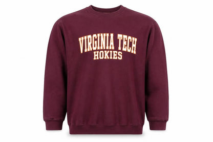 MY SPORT Mens Red L Crew Neck Pullover Sweatshirt Virginia Tech Logo