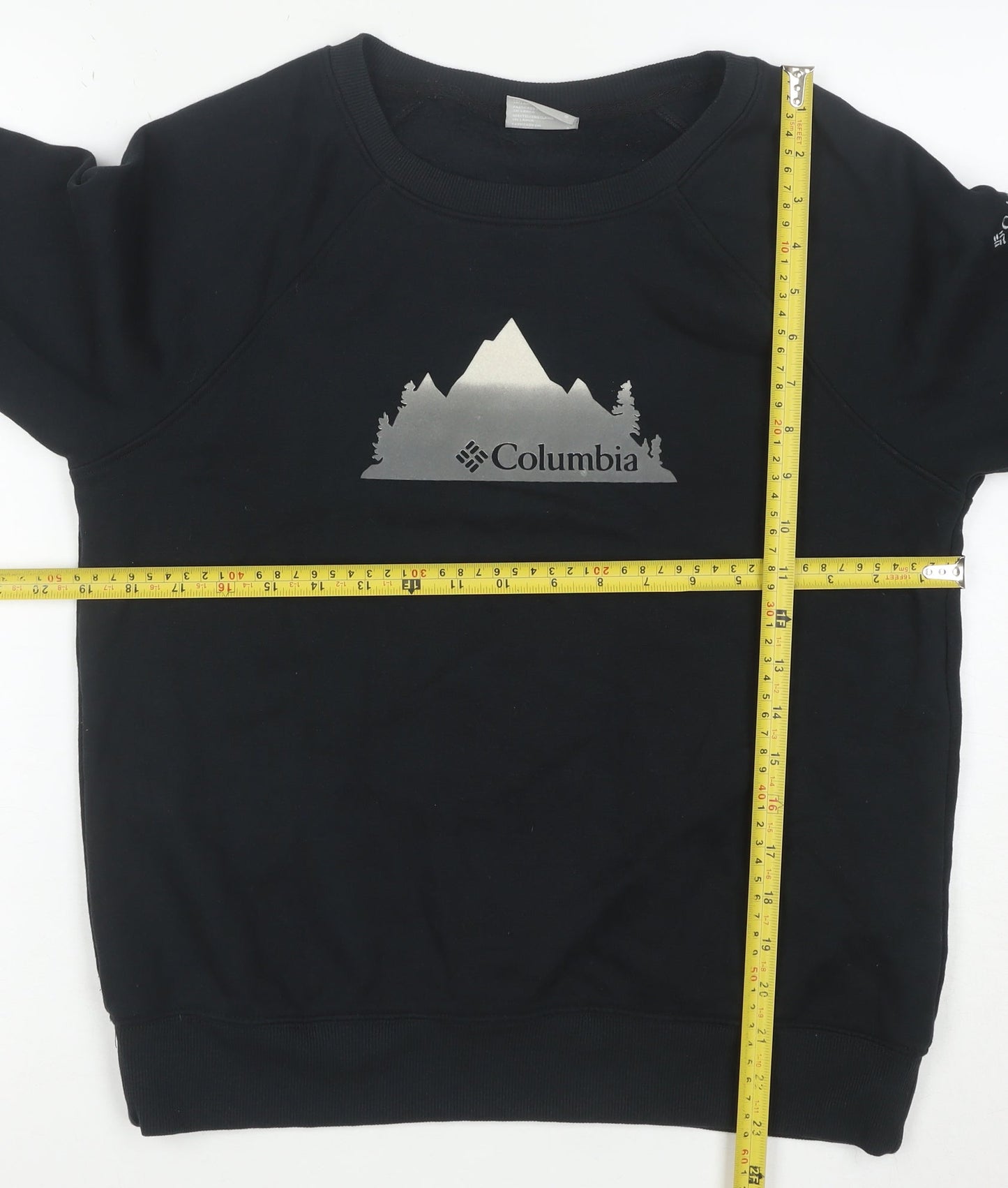 Columbia Men's Black Crew Neck Pullover Sweatshirt S Regular Fit