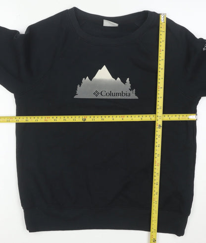 Columbia Men's Black Crew Neck Pullover Sweatshirt S Regular Fit