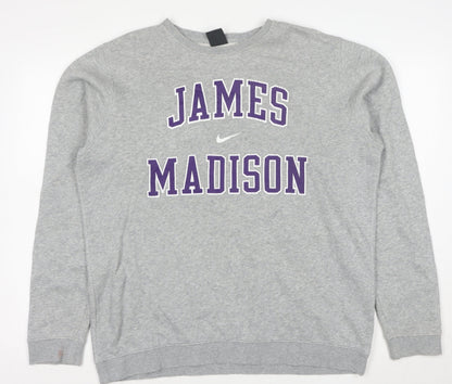 Nike Men’s Grey James Madison Pullover Sweatshirt L