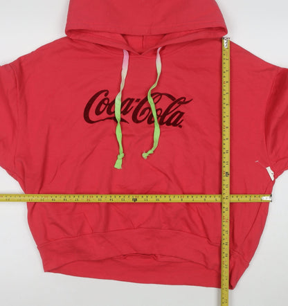 Coca-Cola Women's Red Hooded Pullover Sweatshirt XXL