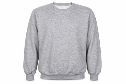 Athletech Mens Grey L Pullover Crew Neck Fleece Sweatshirt