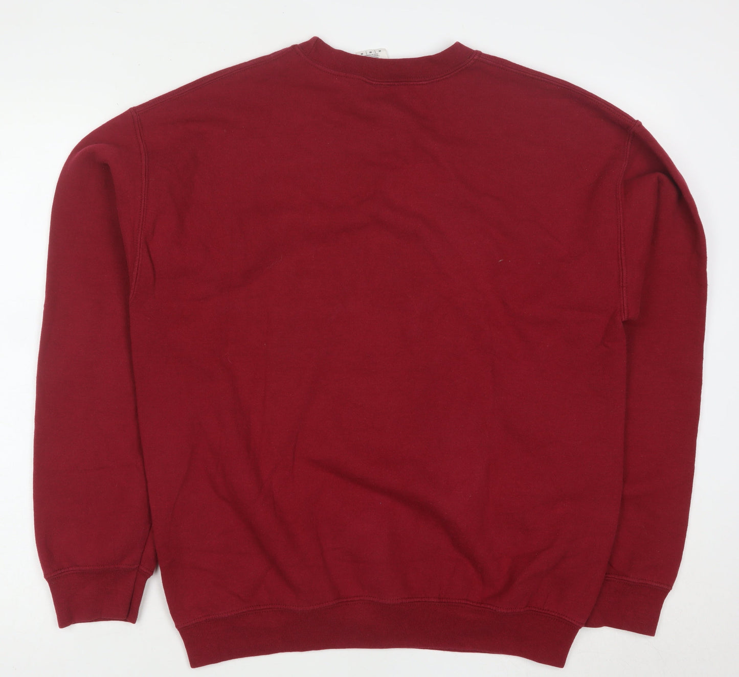 Gildan Men's Red Animal Graphic Heavyweight Pullover Sweatshirt M